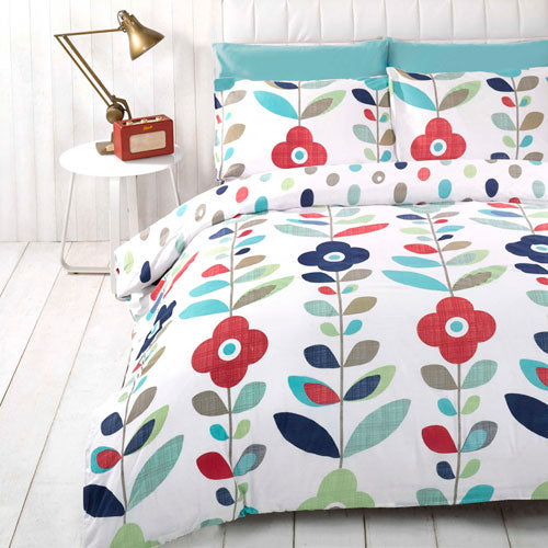 Bold Floral Design Print Duvet Cover Set