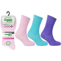 6 Pairs Ladies Wellness Organic Cotton Socks Toronto Size 4-8