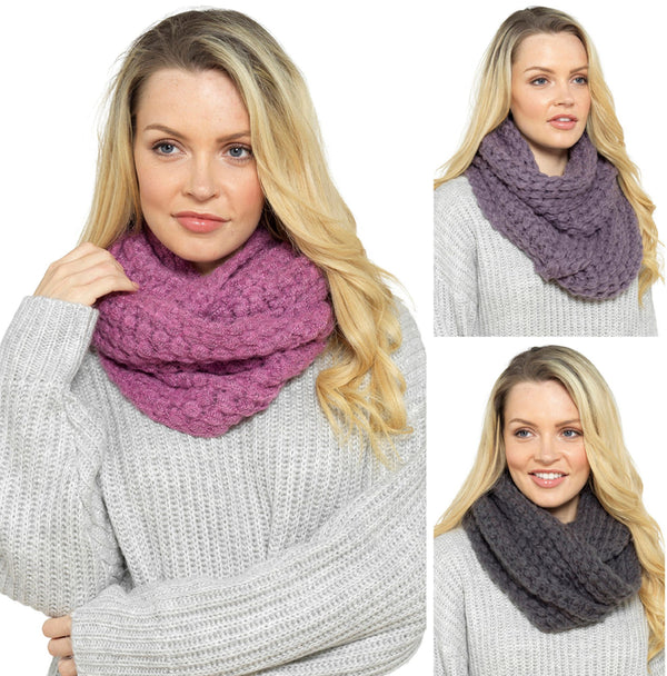 Ladies Chunky Cable Snoods by Foxbury