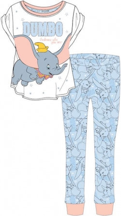 Ladies Disney Dumbo Character Pyjamas Size 8 - 22