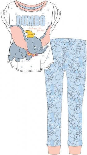 Ladies Disney Dumbo Character Pyjamas Size 8 - 22