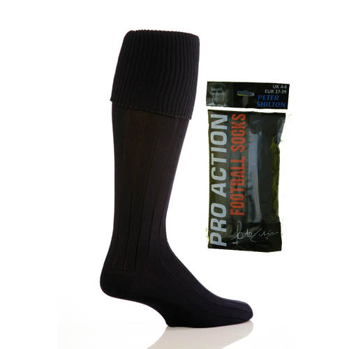 3 Pairs Black Football Socks size 4-6