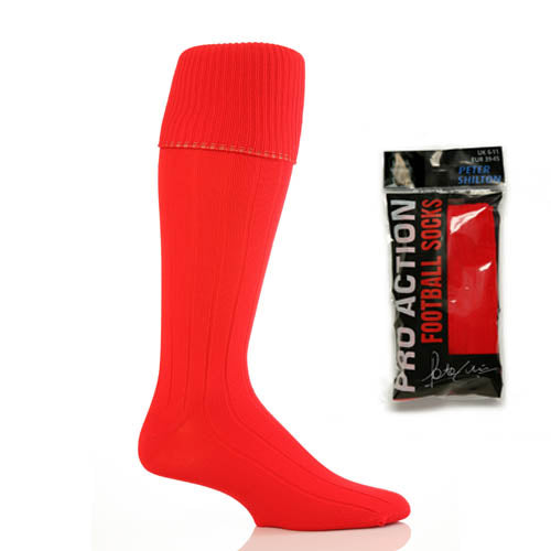 3 Pairs Red Football Socks size 4-6