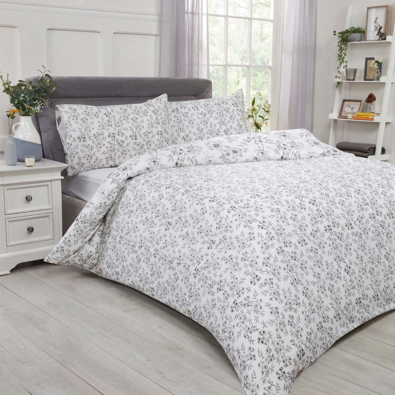 Botanical Garden Ochre Grey Duvet Set