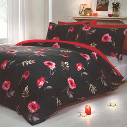 Darcy Red Quilt Cover Duvet Set