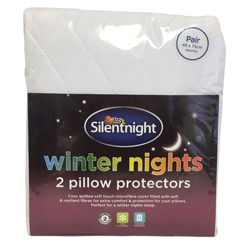 2 Pack Silentnight Winter Nights Pillow Protector