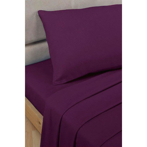 Luxury 2 Pack Aubergine Pillow Cases