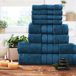 Luxurious 8 Piece Towel Bale Set Teal