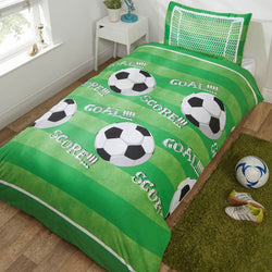 Football Goal Design Single Duvet Set