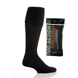 2 Pairs Black Football Socks size 4-6 Size 4-6