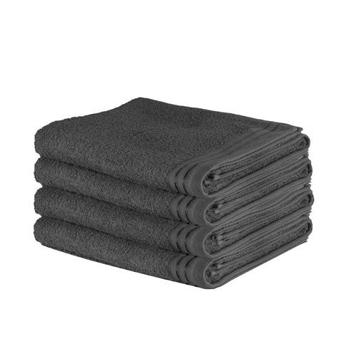 4 Pack Luxury Wilsford Cotton Bath Sheet Charcoal