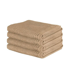 4 Pack Luxury Wilsford Cotton Bath Sheet Mocha