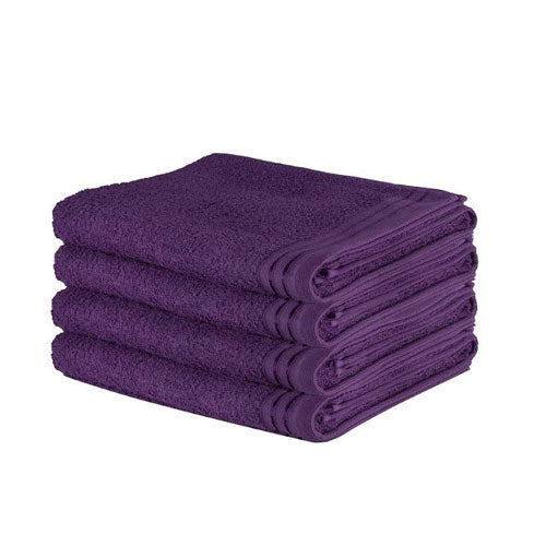 4 Pack Luxury Wilsford Cotton Bath Sheet Purple