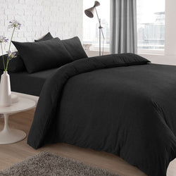 Jersey Mélange Charcoal Duvet Set