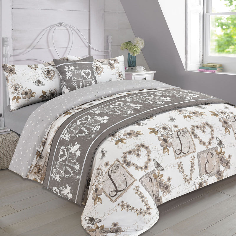 Millie Bed In A Bag Taupe Complete Bed Set