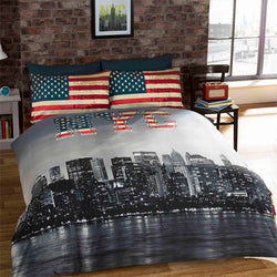 New York City Reversible Duvet Set