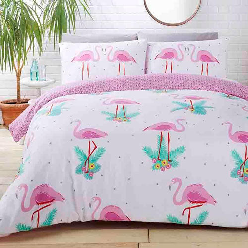 Studio Art Flamingo Duvet Set Reversible