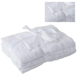 Luxurious Cotton 6 Piece Towel Bale White