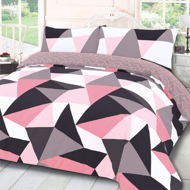 Shapes Blush Pink Duvet Set