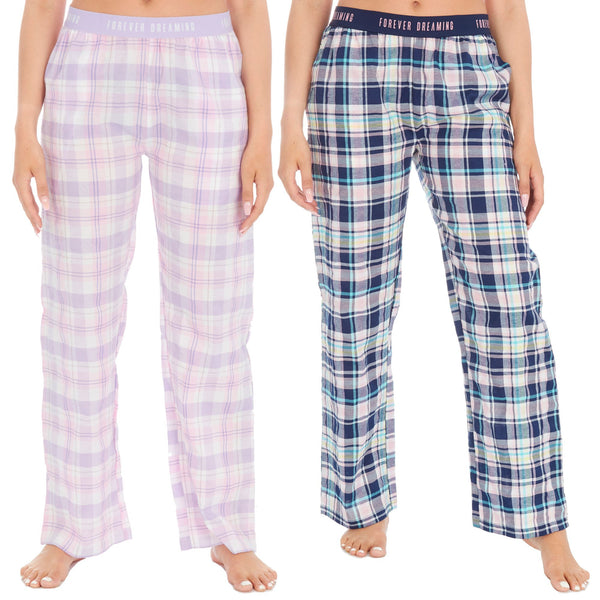 Ladies Woven Checked Lounge Pants by Forever Dreaming Size Small - XL