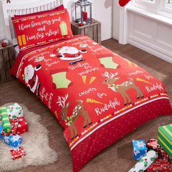 Children Christmas Night Design Single Duvet Set