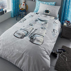 Childrens Robot Panel Duvet Set