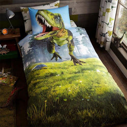 Childrens Dino Panel Duvet Set