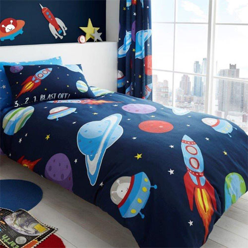 Outer Space Rotary Duvet Set