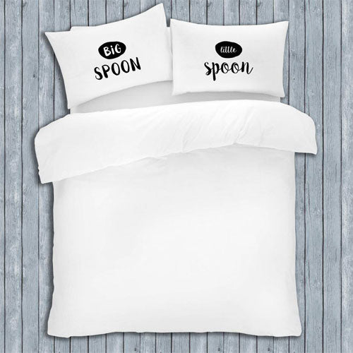 2 Pack Novelty Slogan White Pillow Cases