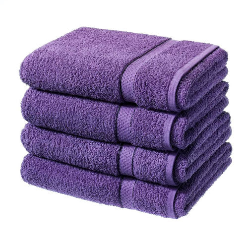 Luxury Cotton Bath Sheet Aubergine