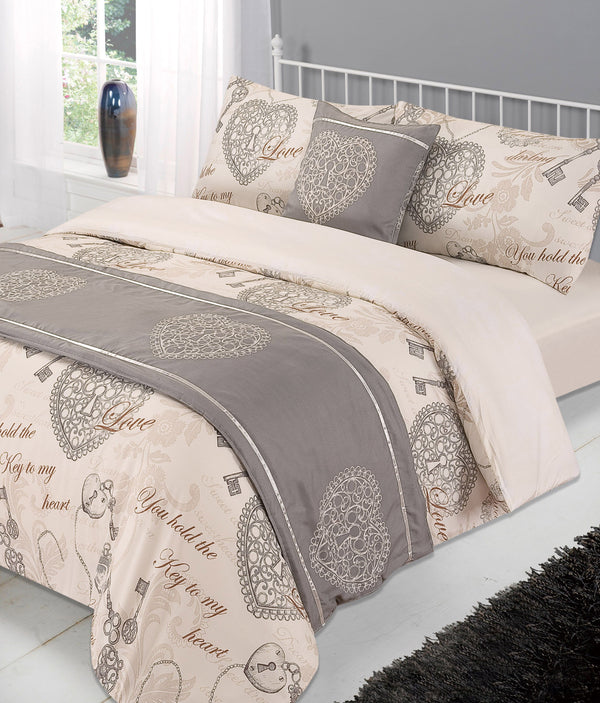 Luxury Antoinette Bed In A Bag Natural Duvet Set