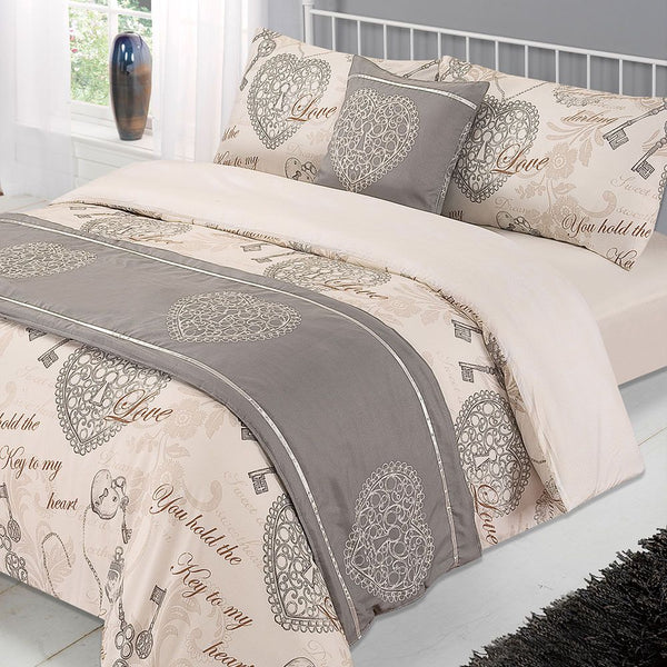 Luxury Antoinette Bed In A Bag Natural Duvet Set