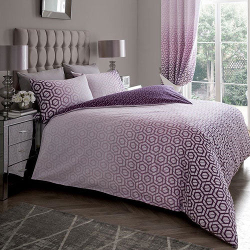 Luxury Ohari Ombre Purple Duvet Cover Set