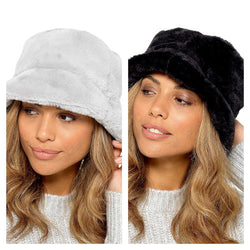 Ladies Fur Bucket Hat