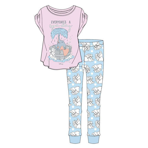 Ladies Dumbo Spa Day Pyjamas Size 8-22