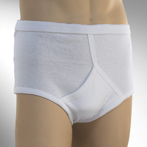 6 12 Packs  Mens White Briefs Y Fronts Size Medium - 2XL