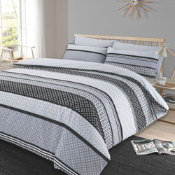 Lola Grey Duvet Cover Set