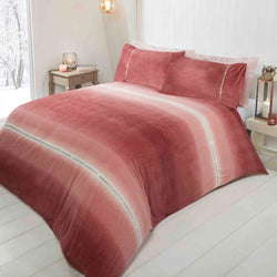 Luxury Fleece Diamante Blush Pink Duvet Set