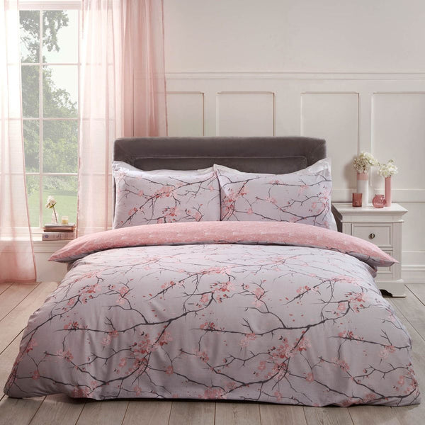 Spring Blossoms Blush Pink Duvet Set