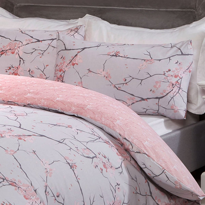 Spring Blossoms Blush Pink Duvet Set