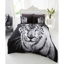 3D WHITE TIGER DUVET SET