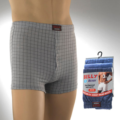 6 12 Packs Mens Big Size Billy Boxer Shorts Size  3XL - 6XL