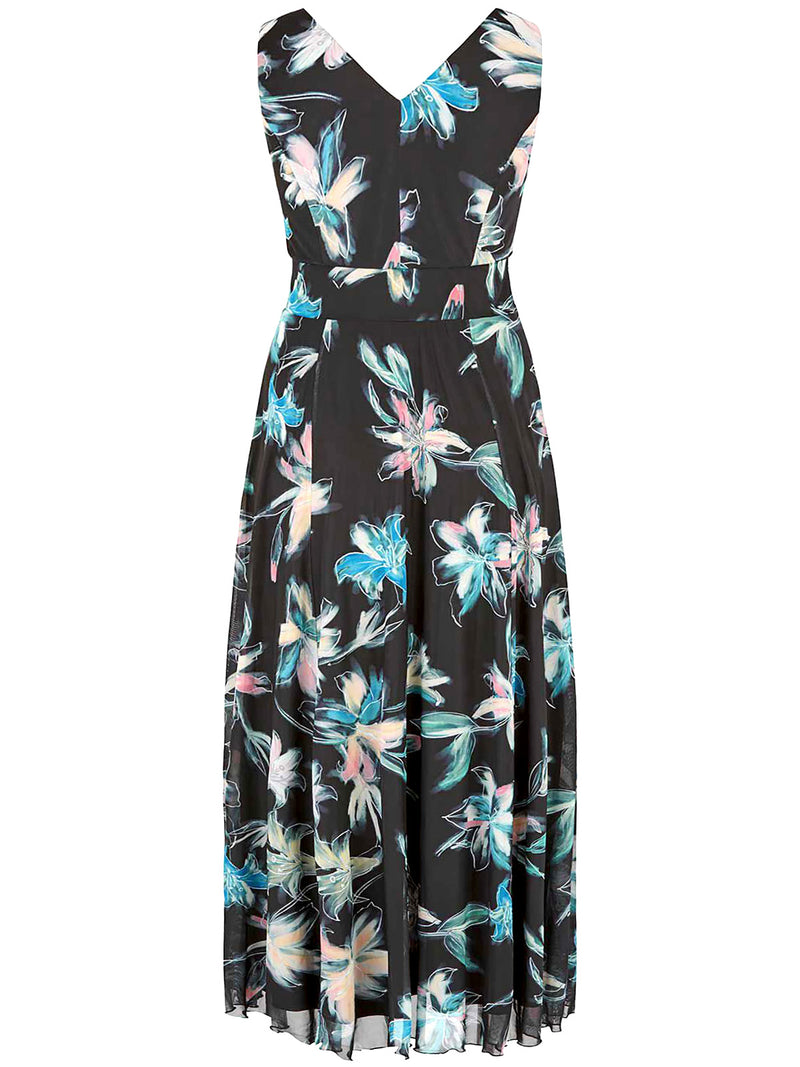 Floral Print Sleeveless Crossover Maxi Dress Size 14 - 28 Plus Size