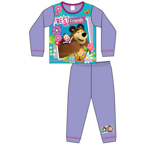 Official Children Character Masha & The Bear Girls Pyjamas