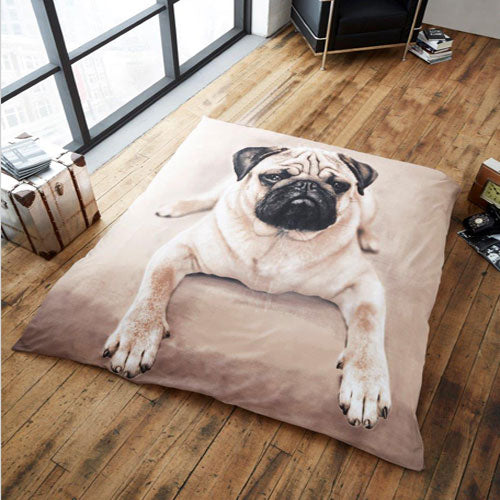 PUG DOG MINK FAUX THROW