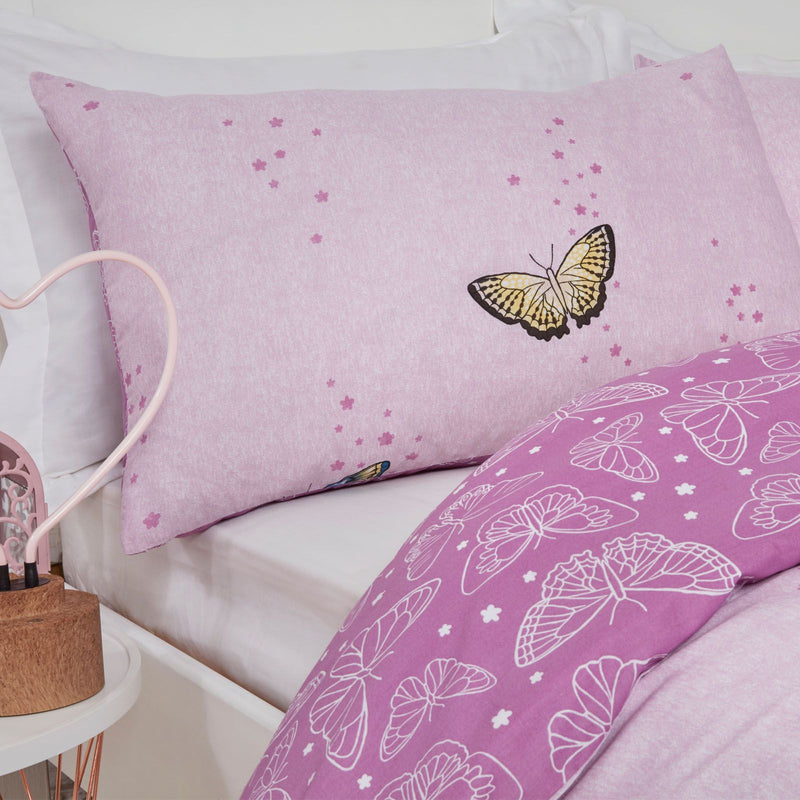 Butterfly Heaven Design Purple Duvet Set