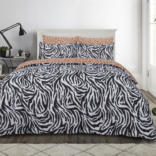 Zebra Large Print Design Print Duvet Cover Set