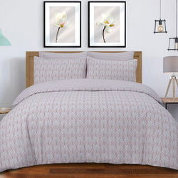 Scallop Blush Print Design Duvet Cover Set