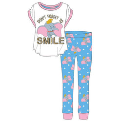 Ladies Official Dumbo Smile Pyjamas Size 8 - 22