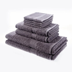 Luxury 8 Piece Oxford Charcoal Towel Bale